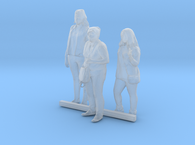 S Scale Standing Women 7 in Tan Fine Detail Plastic