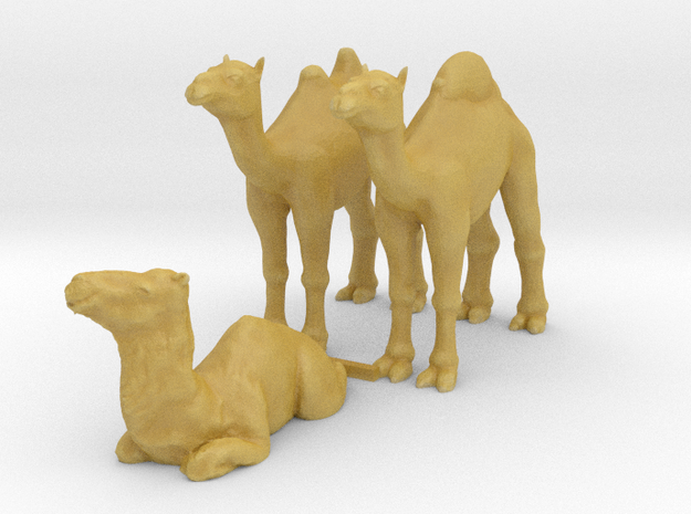 HO Scale Camels in Tan Fine Detail Plastic