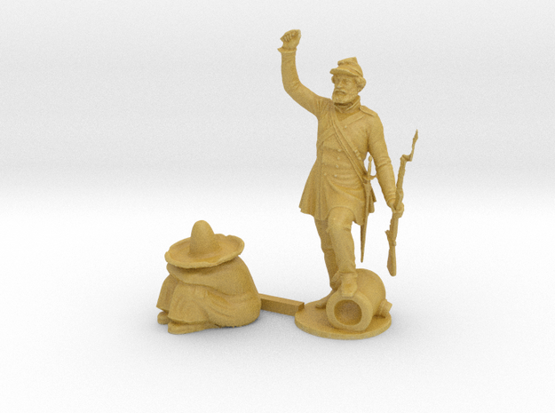 S Scale Soldier and Siesta in Tan Fine Detail Plastic