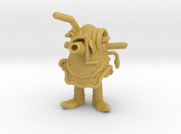 Labyrinth Cannon Goblin Armor miniature model dnd in Tan Fine Detail Plastic