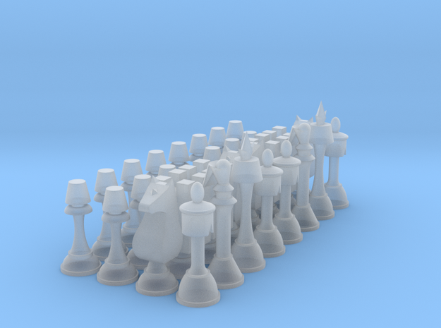 1/6 Code Geass Chess Full Set in Clear Ultra Fine Detail Plastic