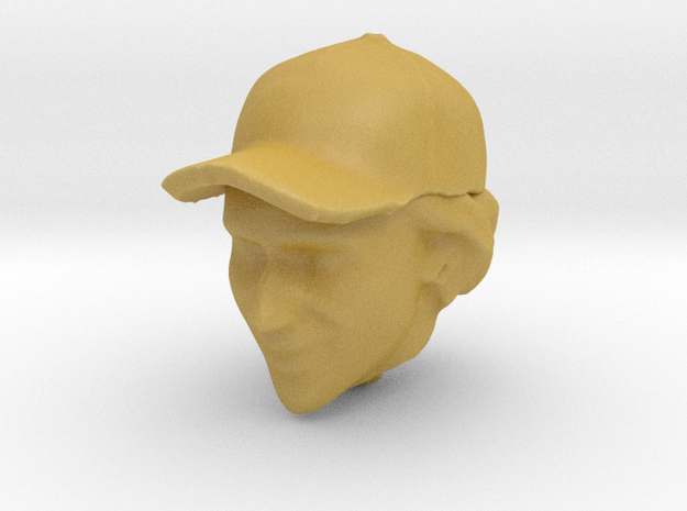 1/20 Senna Head in Cap in Tan Fine Detail Plastic