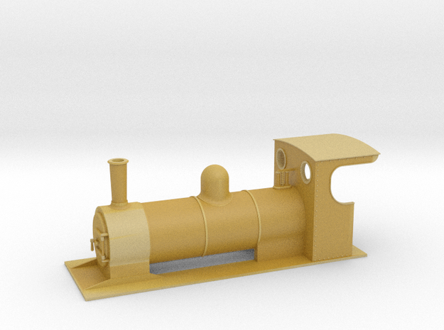 009 colonial style tender loco 1  in Tan Fine Detail Plastic