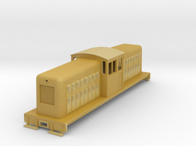 On30 large center cab body for SD7/9 chassis v1 in Tan Fine Detail Plastic