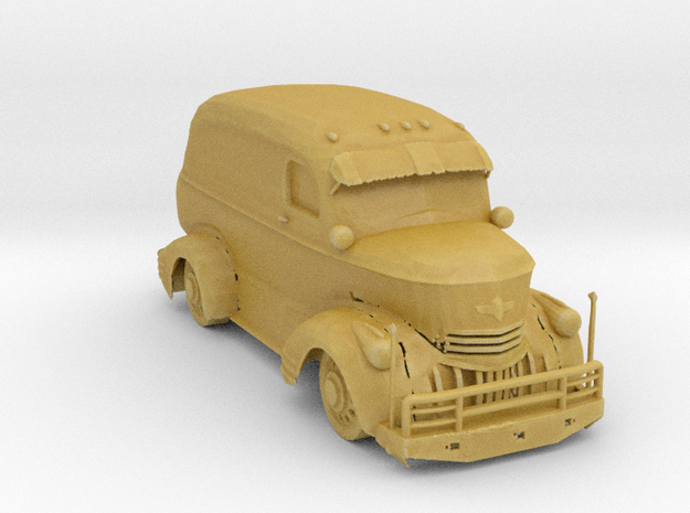 Jeepers Creeper Van V2 87 scale. in Tan Fine Detail Plastic