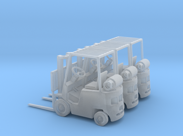 Yale Forklift (N - 1:160) 3X in Clear Ultra Fine Detail Plastic