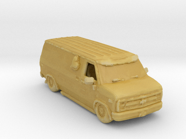 1978 Cheech and Chong's Chevy Van 1:160 scale in Tan Fine Detail Plastic