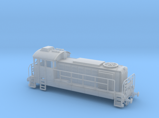1/87th (H0) scale M-44 diesel engine in Clear Ultra Fine Detail Plastic