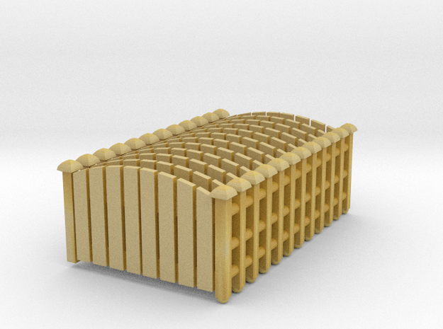 Fence 02. Z Scale (1:220) in Tan Fine Detail Plastic