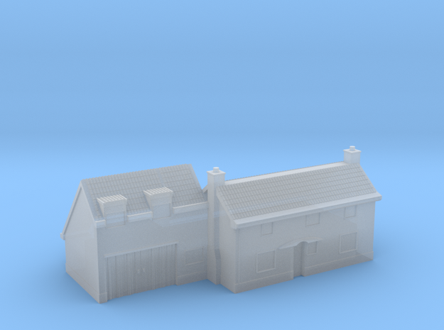 1:700 Scale Parham Village House #3 in Clear Ultra Fine Detail Plastic