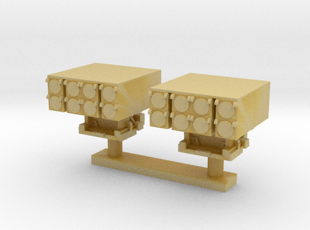 1350 Scale Mk 25 BMPDS Sea Sparrow Launchers (Smoo in Tan Fine Detail Plastic