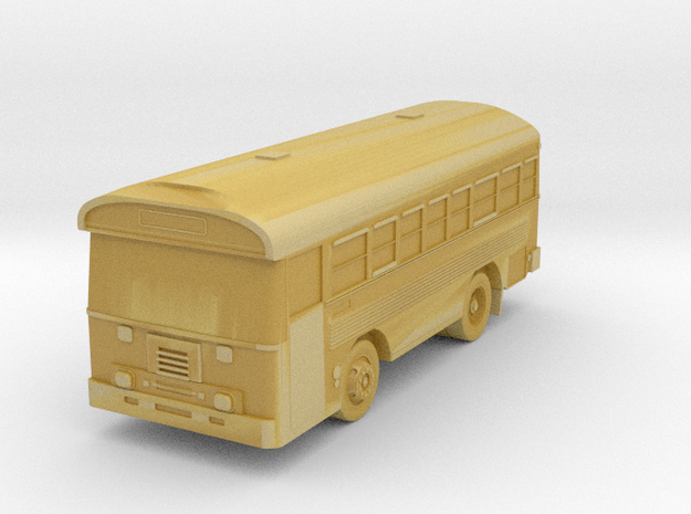 N Scale (1:160) Bluebird 28 Passenger Aircrew Bus in Tan Fine Detail Plastic