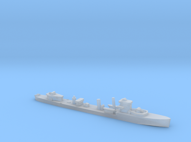 HMS Vega 1:3000 r2 WW2 naval destroyer in Clear Ultra Fine Detail Plastic
