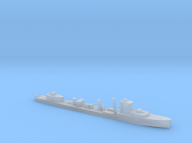 HMS Vega 1:1800 WW2 naval destroyer in Clear Ultra Fine Detail Plastic