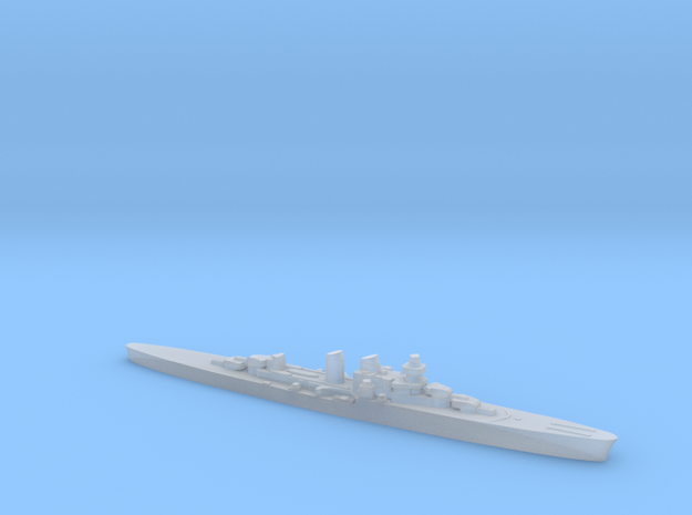 Giuseppe Garibaldi light cruiser 1:1800 WW2 in Clear Ultra Fine Detail Plastic