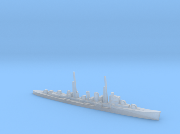 HMS Delhi (masts) 1:1800 WW2 naval cruiser in Clear Ultra Fine Detail Plastic