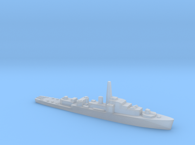 HMS Loch class 1:1800 WW2 frigate in Clear Ultra Fine Detail Plastic