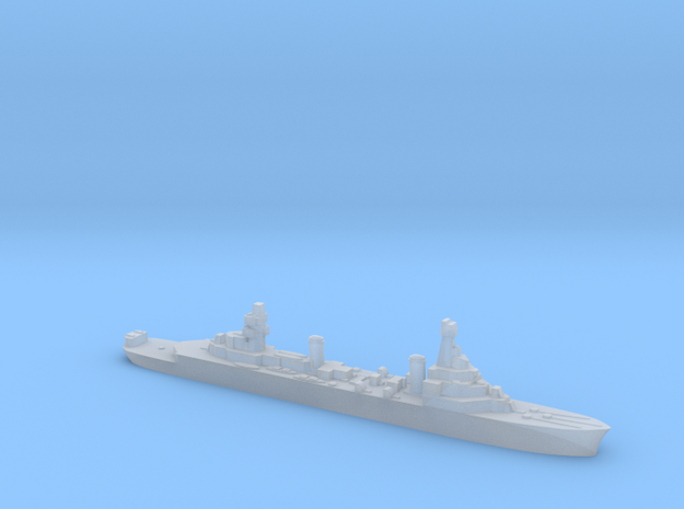 French Pluton minelaying cruiser WW2 1:3000 in Clear Ultra Fine Detail Plastic