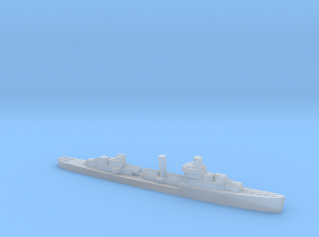 USS Somers destroyer 1940 1:3000 WW2 in Clear Ultra Fine Detail Plastic