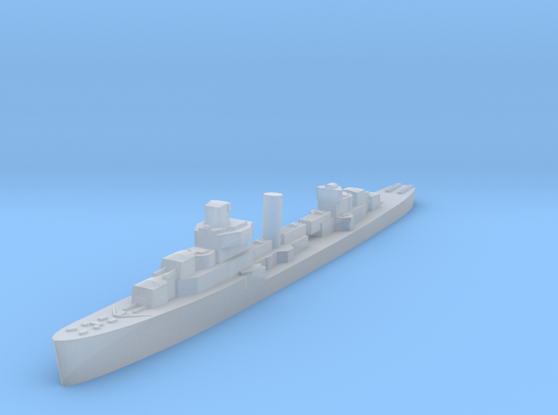 USS Warrington destroyer 1940 1:3000 WW2 in Clear Ultra Fine Detail Plastic