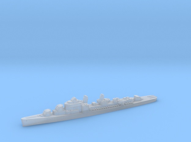 USS Adams destroyer ml 1:3000 WW2 in Clear Ultra Fine Detail Plastic