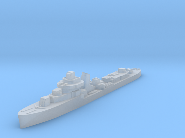 Brazilian Araguaya destroyer 1:1800 post WW2 in Clear Ultra Fine Detail Plastic