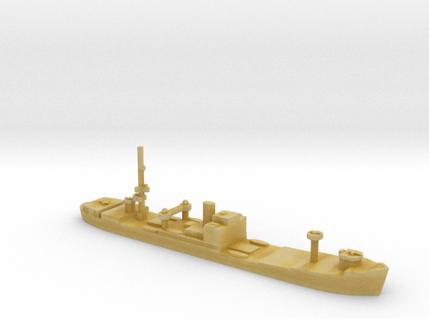 German Sperrbrecher 3 masts WW2 1:1800 in Tan Fine Detail Plastic