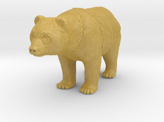 Plastic Panda Bear v1 1:160-N in Tan Fine Detail Plastic