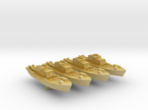 4pk Harbour Defence Motor Launch 1:570 WW2 in Tan Fine Detail Plastic