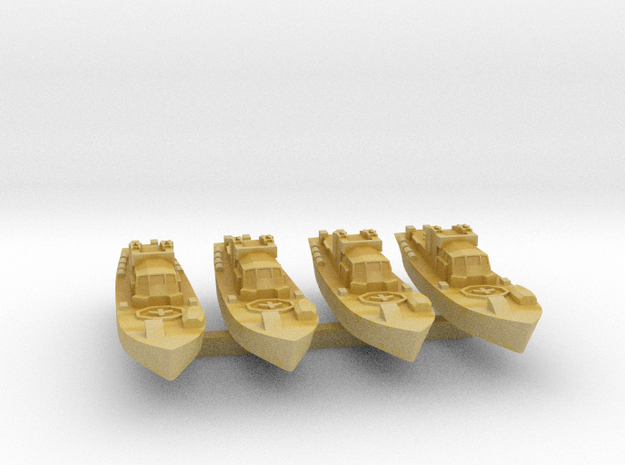 4pk Harbour Defence Motor Launch 1:535 WW2 in Tan Fine Detail Plastic