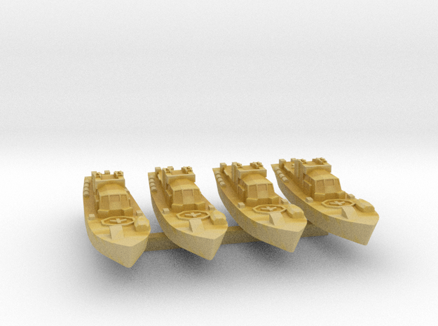 4pk Harbour Defence Motor Launch 1:720 WW2 in Tan Fine Detail Plastic