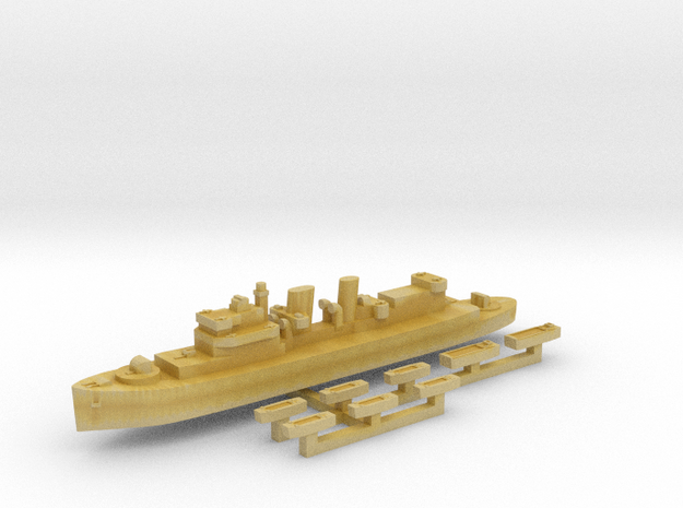 HMCS Prince David & landing craft 1:2500 in Tan Fine Detail Plastic