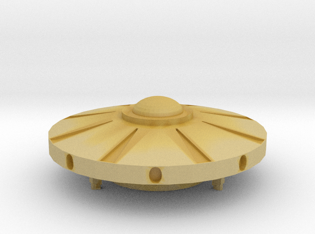 TR Flying Saucer 1:1000 in Tan Fine Detail Plastic