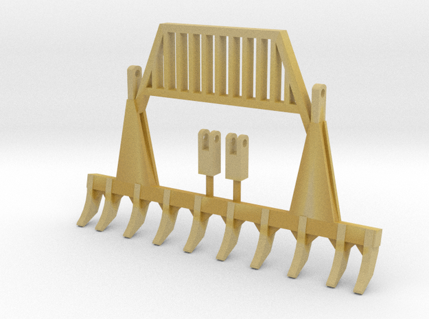 1:50 Scale 10ft pin on  rake with guard in Tan Fine Detail Plastic