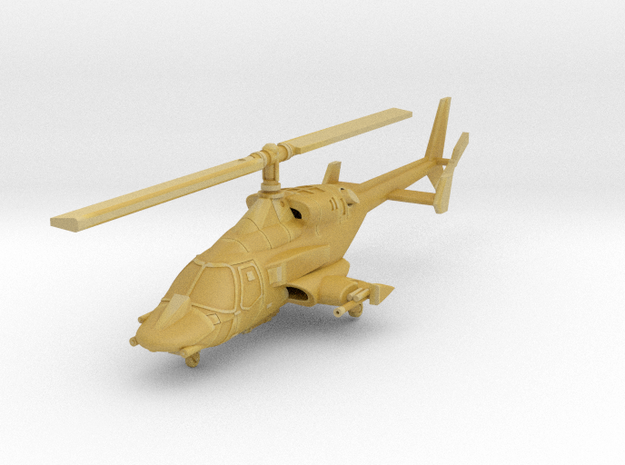 030H Modified Bell 222 Weapons Deployed 1/270 in Tan Fine Detail Plastic