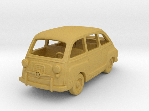 Fiat 600 1:87 HO in Tan Fine Detail Plastic