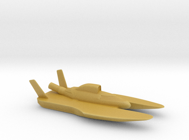Hydroplane in Tan Fine Detail Plastic