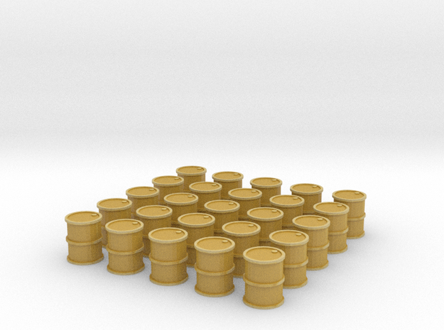 25 Barrels for 10mm (6mm) in Tan Fine Detail Plastic