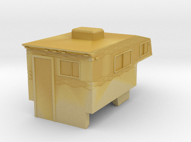 1/64 Pickup Camper in Tan Fine Detail Plastic