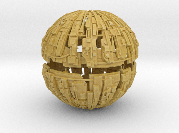 600m Cyborg Sphere 1/9000 Scale in Tan Fine Detail Plastic