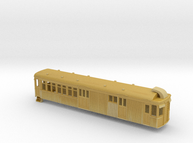 HO gauge G and D Gasatronic car body in Tan Fine Detail Plastic