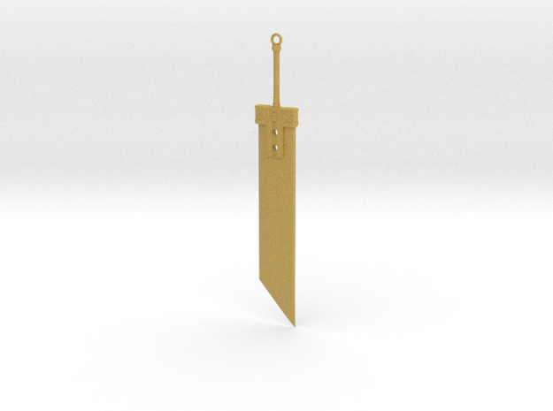 Buster Sword FFVII in Tan Fine Detail Plastic