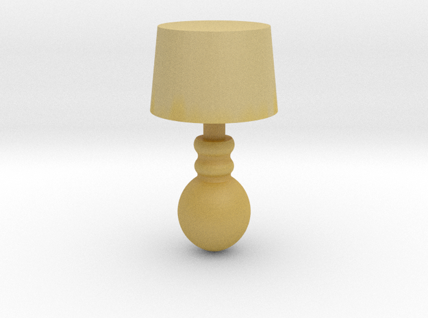 Miniature 1:48 Table Lamp in Tan Fine Detail Plastic