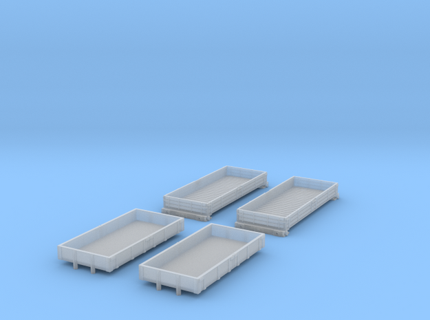BR Engineering Wagons in Clear Ultra Fine Detail Plastic