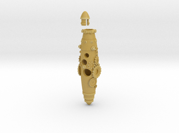 The Mechanical Age Pen-Holder in Tan Fine Detail Plastic