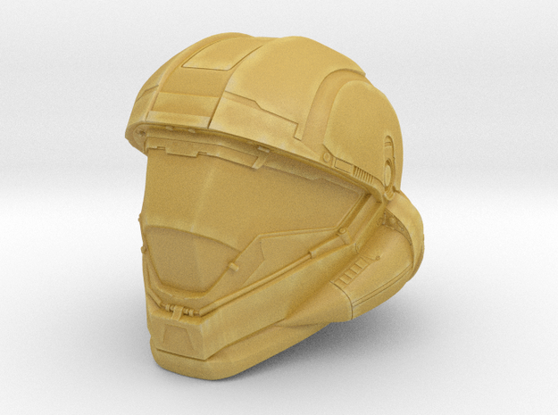Halo 5 Buck/Helljumper 1/6 scale helmet in Tan Fine Detail Plastic