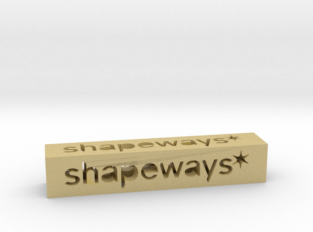 Shapeways Stick 1 - XS in Tan Fine Detail Plastic