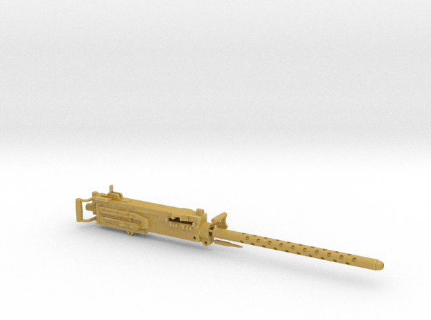 Scale Machine Gun 50 Cal 1: 9.85 in Tan Fine Detail Plastic