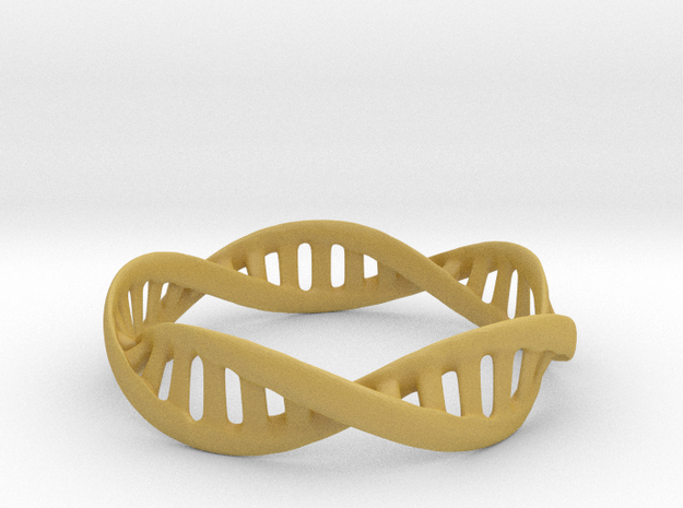 DNA Ring in Tan Fine Detail Plastic