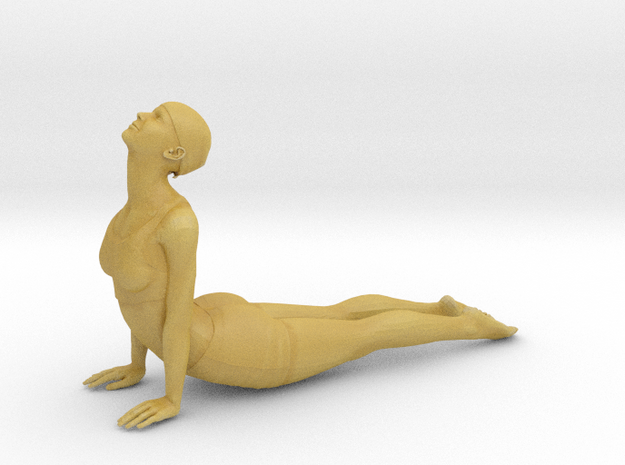 Cobra pose (3 cm) in Tan Fine Detail Plastic